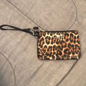 Coach Leopard Wristlet